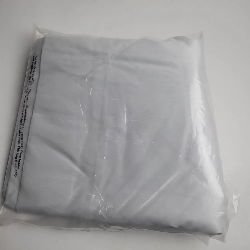 Sun Zero Dupioni Silk thermal blackout SINGLE curtain valance 'Pearl' 40x84 #BT1
